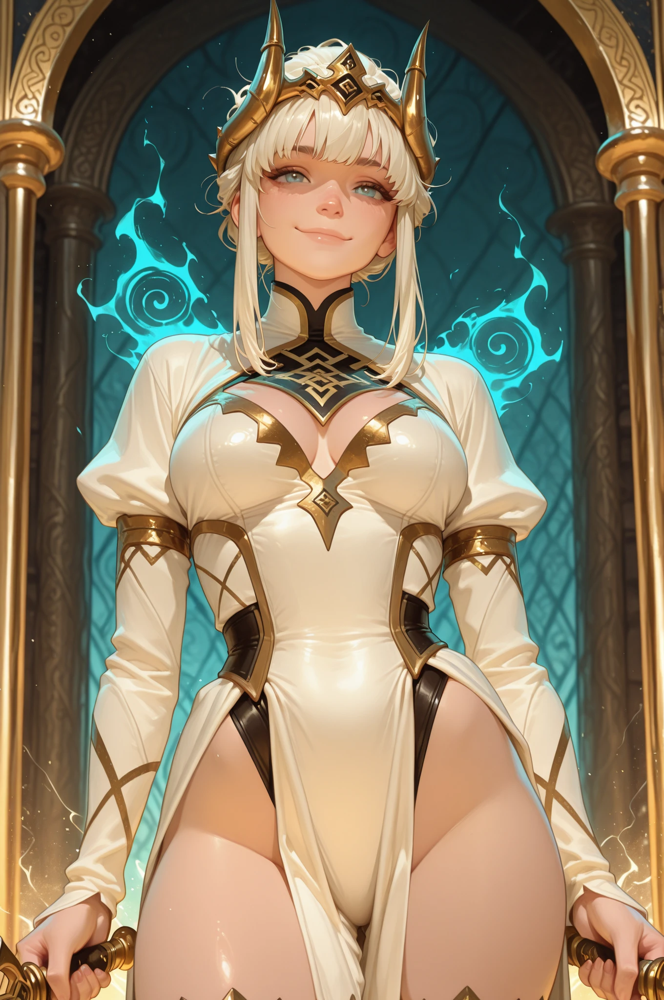 (masterpiece, best_quality, ultra-detailed, immaculate:1.3), epic, illustration, bad girl, 1girl, full body, cameltoe, [:wild, intricate costume design,:0.2], official art, (african, dark skin:0.6), punk hair, beige hair with rainbow highlights, bombshell hime cut,Blowout Curls, soft light violet lighting , in a  workshop, bombshell hair, bright sunset hair, bombshell hair, knees to chest<lora:EnvyBeautyMix16:1>