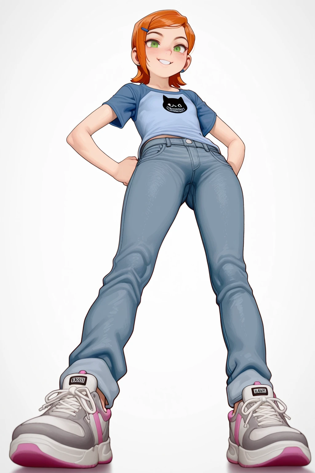 ((Highest quality, masterpiece:1.3, 8k)), (detailed), highly detailed face and skin texture, detailed eyes, Downtown, whole body, Slender body, One girl, Age 25, White skin, blue eyes, Bright lips, Worried, Embarrassing, Wolf Cut,(amount:0.8), blue eyes, Punk Fashion, Earrings,White belt,Jeans pants, Cargo Jeans, Gray jeans, Black boots, Pee Jeans, Pee pants, Pee stains, (Be incontinent:1.5), despair,