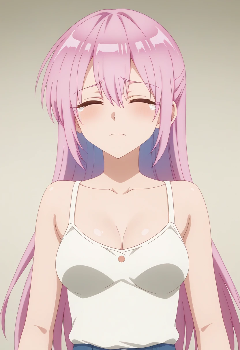 masterpiece, best quality, white background, nude, <lora:lala deviluke darkness-lora-nochekaiser:1.0>, lala deviluke, long hair, pink hair, tail, ahoge, bangs, hair ornament, green eyes, demon tail, happy, medium breasts, large breasts