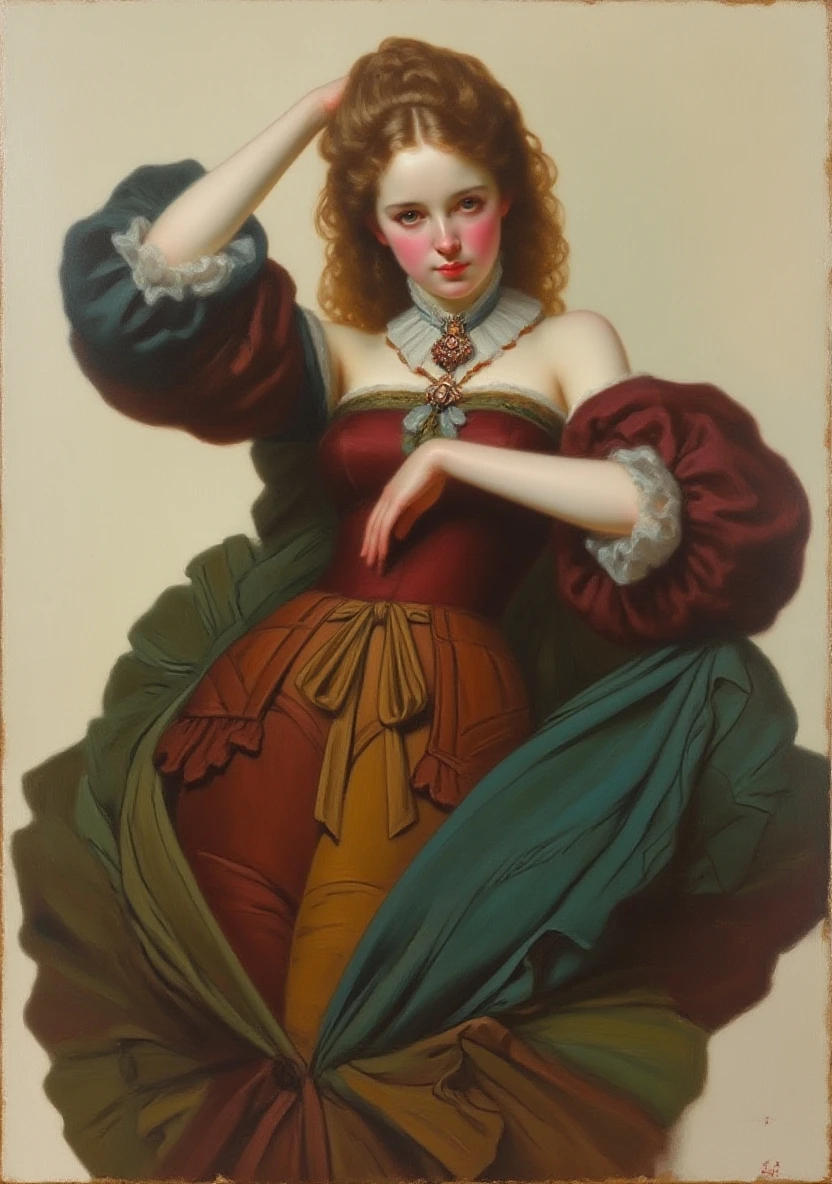 Demon of innocence, cunning humanoid creature with innocent glance, very sensitive skin and long curly fingers, desire to express interest, his eyes are lit up, strange, features of human  and some unknown snail, (antique clothes in style of Salvador Dali), trending on artstation, hyperrealism, james jean, dark brown background with unknown dark black wavy hand-alike symbols, baroque, rococo