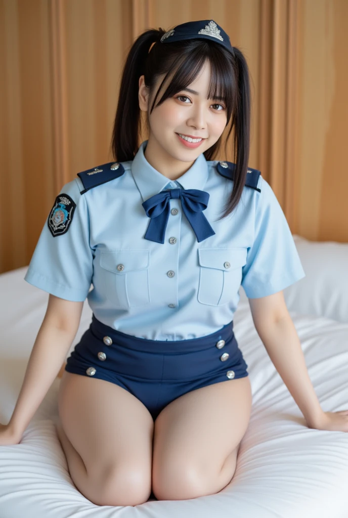 Reality、photo shoot、
Background toilet、Looks like Takako Zenba、
Hairstyle up、smile、Looking up、
Age 25、policewoman、squat、
Wide-legged pose、White panties facing front、Urinating、Onani、