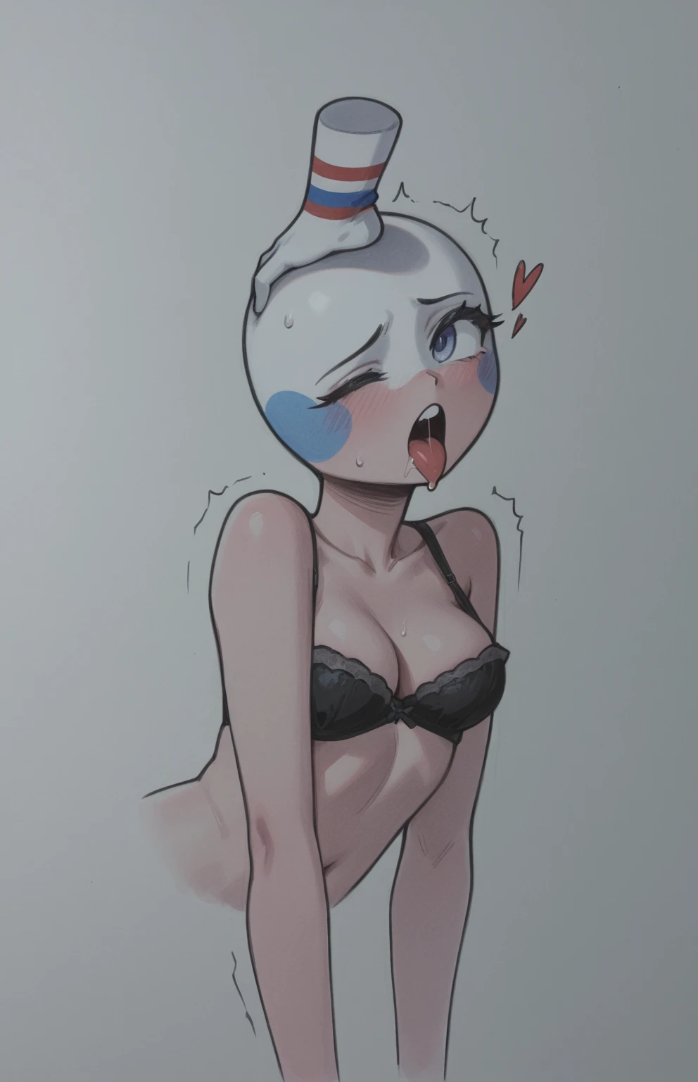 <lora:beaPokemonLora8MB_bea:0.9>, grey eyes, bodysuit, bodysuit under clothes, print shirt, print shorts, bea_\(pokemon\), lickingoral, <lora:LickingOralLoRA:1>, pov, pov hands, looking at viewer, fellatio, open mouth, tongue out, tongue, ruined makeup, mascara tears, <lora:DDRunnyMakeupMascara_v02:0.7>, <lora:thesabuStyleV2Locon_v4Type1:1.1>, (SabuCartoon:1.5), (cartoon:1.5), (sketch:1.3), (lineart:1.3), (cellshading:1.1), (painterly:1.1), epic, masterpiece, beautiful, deep skin, (best qulaity:1.3), highres, 1girl, 8K, extremely detailed face, perfect lighting, licking penis, saliva,