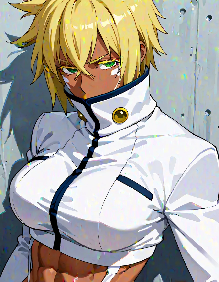 (best quality:1.3), (masterpiece:1.3),(high quality:1.1),(absurdres:1.2),original,extremely detailed CG unity 8k wallpaper,1gir,solo,tear halibel(high neck),facing viewer,beach, <lora:tear halibel0-000009:1>,crop top,sitting,