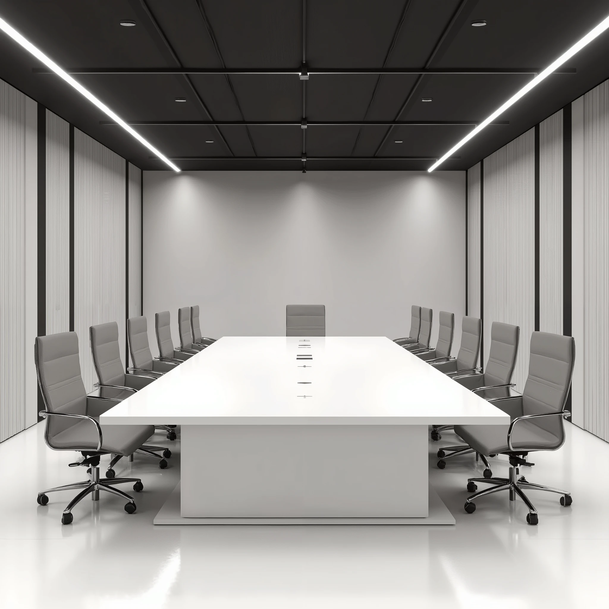 photorealistic、visible、high image quality、absurd、Clean conference room with no one、