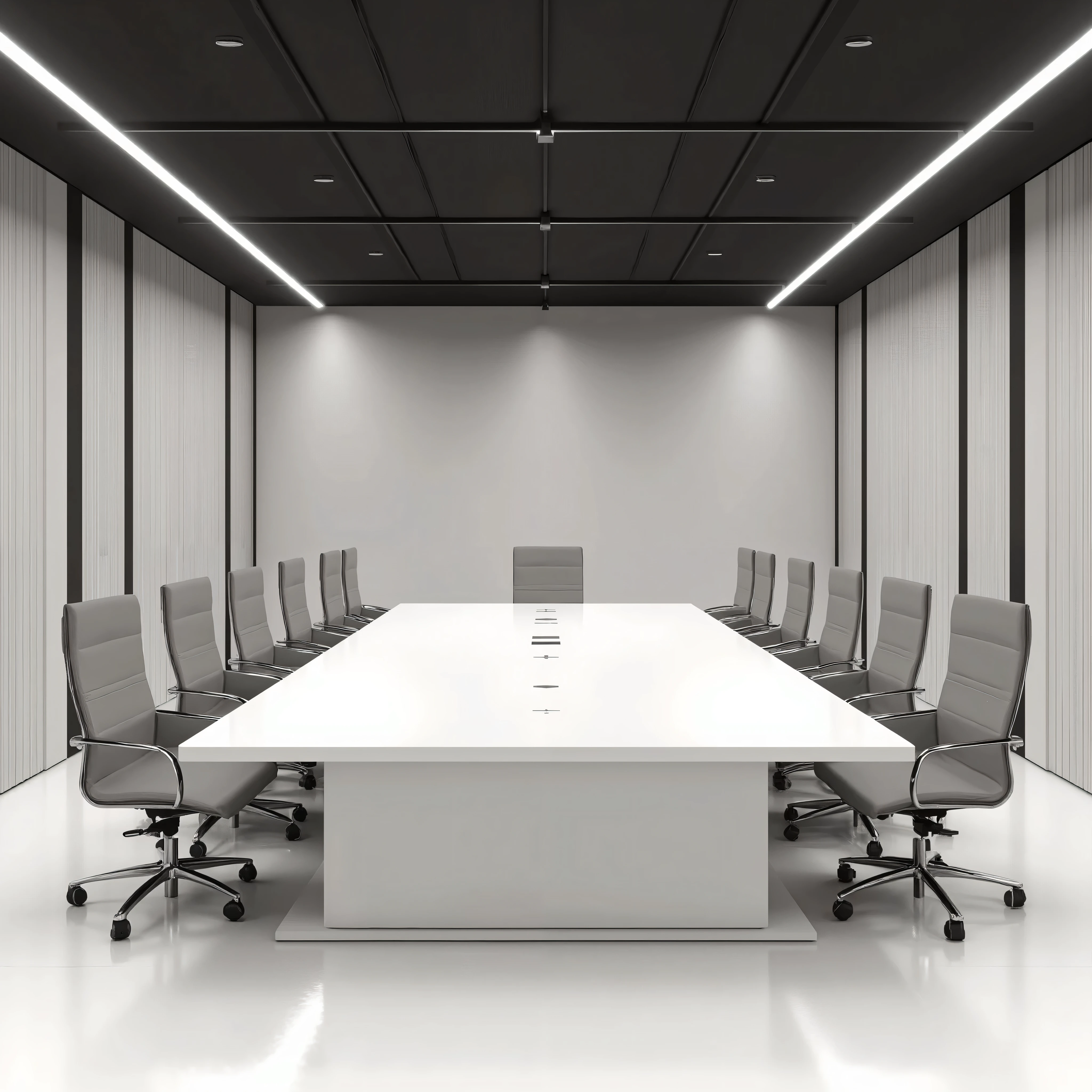 photorealistic、visible、high image quality、absurd、Clean conference room with no one、