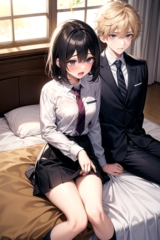 <lora:thigh_sex_v0.1:1>
1girl, 1boy, thigh sex, penis, school uniform, from above, hug from behind,, masterpiece, best quality, highly detailed