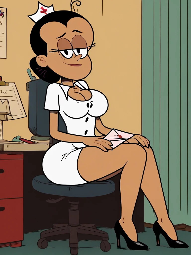 score_9, score_8_up, score_7_up, score_6_up, score_5_up, score_4_up, BREAK, source_cartoon, connie_maheswaran, bunny girl, lapdance, sitting on mans lap, pov, 1boy, penis, erection, bring on mans lap, bunny ears, exposed breasts, detached collar, bowtie, leotard, , wristcuffs, slutty, aroused, sleeveless