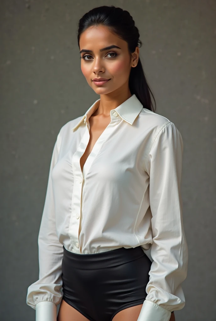 EizaG_SoloTI_v1,
(Wearing a crisp white shirt paired with tailored trousers and minimalist jewelry, with sleek hair and subtle makeup),
(In a sleek, modern art gallery, with clean lines and minimalist decor, where every detail is carefully curated for maximum impact:1.3),
(seductive:1.3),(analog, cinematic, film grain, hazy atmosphere, cinematic shot:1.3),
<lora:add_detail:0.6>,<lora:LowRa:0>, PA7_Portrait-MCU,