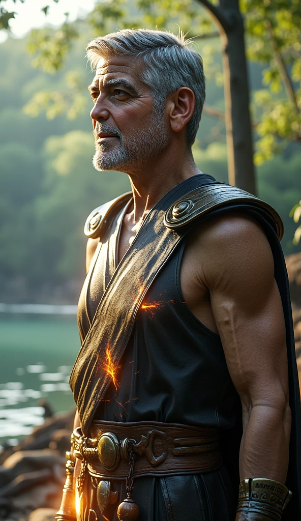 masterpiece,Game Art,Best picture quality,Maximum resolution,8k,(Upper Body),Unreal Engine 5 rendering works,(Digital Photography),(Boy practicing boxing),Short hair details,(The eyes are very delicate),(Has short grey hair:1.4),(Perfect body),(Black robe),(background:mountain peak),light,night,Ray Tracing,RAW photos,((3D Unreal Engine)),OC rendering reflection mode