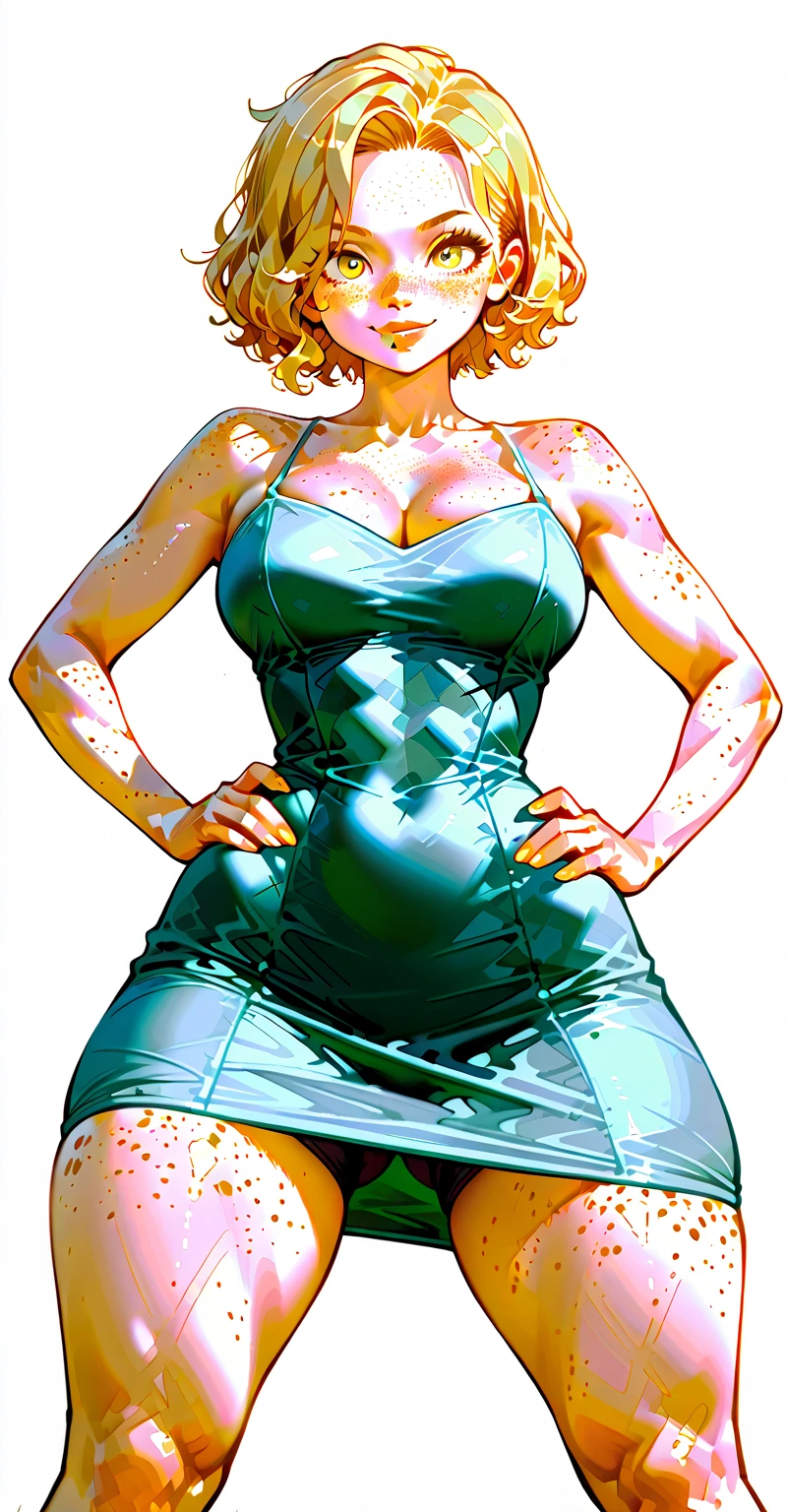 Expressiveh, Ela, ela elite \(Rainbow Six Siege\),ela, ela \(Rainbow Six Siege\, From behind looking at viewer, huge ass, cold stare, sexy, huge breasts,score_9, score_8_up, score_7_up, 1girl, source_anime, haughty, low angle view, muscled thighs, sexy thigh black dress low cut, 80swa, shiny skin, wet, oily, sweaty, perfect face, beautiful girl, beautiful face , pink lightings,