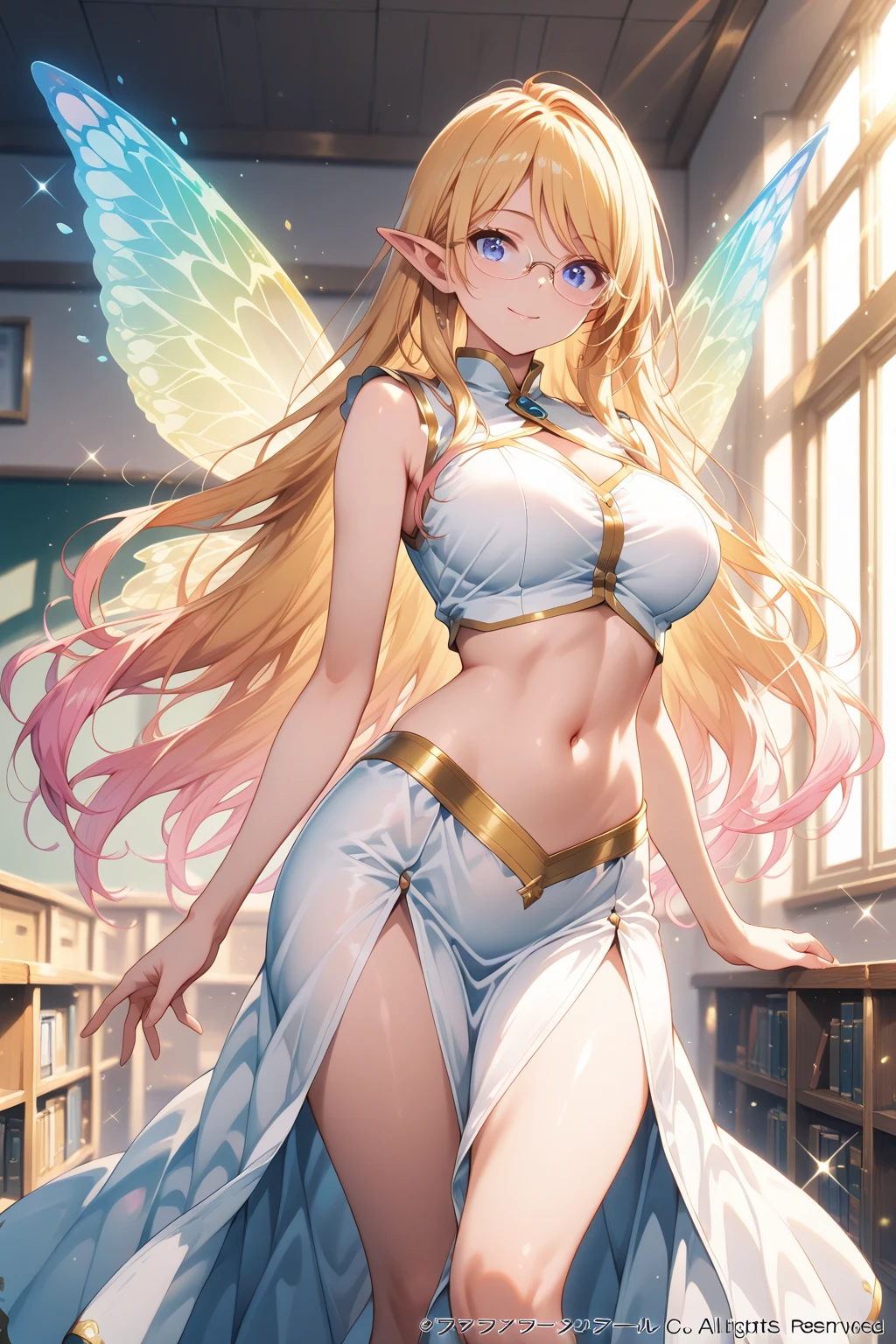最high quality、1girl ELF
NP: worst quality ,flower fractal art,
rule of thirds composition,
beautiful glow,
romanticism,ANGEL wing
the most beautiful form of chaos, various colors, entangled flower, Particle,magical gentle light,smile,sexy,Image quality、masterpiece、Beautiful Face、Super beautiful elf girl((22 year old office lady with big breasts、Bust 90,Beautiful long ironed hair、blonde、height: 165cm。、sexy、Esbian、Beautiful tiara、、high quality、美しいart、galactic creation、background((星nullスキー)))、ビジュアルart、Written boundary depth、、Elf Ears、、Lightのmagic、universe、Happy smile、穏やかなLight、Elven Forest、elegant、ticker beautiful decorative、flower瓶、magicのflower、光を作るmagic、Light、Earth、 null、Beautiful dressy、Beautiful dress、table、giant galaxy、myth、art、、sexy、A kind smile、wonderful、舞い散るflowerびら、Spectacular landscapes、Beautiful Landscape、universeのmagic、magicのLight、Fantasy、flower、super REALITY、magic、universeを飛ぶ、、Grow Fantasy、、mysteryのLight、Byzantine、Art Nouveau、Elven Nation、 たくさんのflower、、art、art,mystery,Ultra-high resolution,magicalgentle light,sexy、Marble pillar、golden decoration
