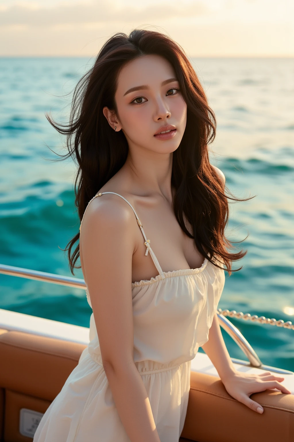 in bed at night、The lantern lights up、Stunning proportions、Braid only the front hair、Wet hair and body、Big Breasts、Sweaty body、Across the sea, Snow-capped mountain々Line up on the horizon、Hair brushing pose、Tying up hair、Across the sea, Snow Capped Mountain々towering、Night is approaching、((Late Night、Showing nipples.Sexual climax.masturbation behavior、Getting naked、Pink small areola、Show me the vagina、Spread your legs wide and touch your vagina、Gentle indirect lighting、Bedroom、Sleep on your back、Gorgeous white silk bra and panties、Put your head on the pillow、Staring here:1.4))
The sky turns red、Woman standing on a boat、Light brown hair、Elegant hairstyle、Blue Eyed Woman、A woman with a cute upward gaze、When the sky gets dark、The gentle light of the ship shines、The sky turns red as the sun sets、You can see the lines of your body、（（Medium Short Hair:1.4））、Skyscrapers seen across the sea、Manhattan 私sland is visible offshore、Woman on a sightseeing boat、、The sun shines on her、Light brown hair、Light brown hair、The sky was dyed red、There are clouds、private's cute、An elegantly dressed woman is sitting on a boat and watching the sunset、Her ample breasts are obvious even through her clothes..、The shining sun is so beautiful、Dusk is approaching、Lens flare、You can see the sunset、（（Sunlight reflecting off the ocean、Ocean View、The sun shines on the ocean、&#39;beautiful.、Small earrings、private&#39;evening、Birds are also flying、、Brown Hair Color、Tying up hair、The woman is on the right:1.4））、Luxury Leather Belts、Shiny clothes、Light beige hair color、Background Blur、Braid only the front hair、Light brown hair、｛｛Cowgirl Shot｝｝、（（Close-up shot from the waist up、Ample breasts:1.4））、Smile、Silk clothing、Ample breasts that can be seen even through clothes、Braid only the front hair、Cowboy Shot、Gorgeous white collared silk shirt and brown skirt、Dress elegantly、Luxury Bags、A lovely smile、（（Ample breasts））、Full body photo、ring、Short skirt、Tuck your hair behind one ear、Silver Necklace、smile、 Elegant ponytail、Caustics、Highly detailed photos、Very beautiful and ideal short hair、Super no makeup、(8k、RAW Photos、Highest quality、masterpiece:1.2)、(Realistic、Realistic)、1 Girl、((Medium Short Hair、Looking into the camera:1.4))、Hair blowing in the wind
