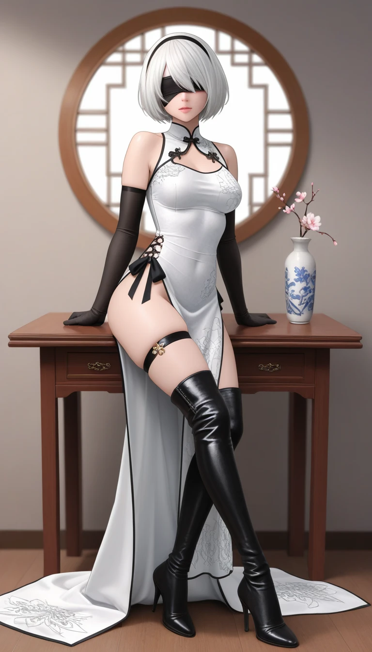 Master Nurse Costume Show off even slender legs Masterpiece 8K HD wallpaper Royal sister Delicate makeup Delicate face Needle in hand