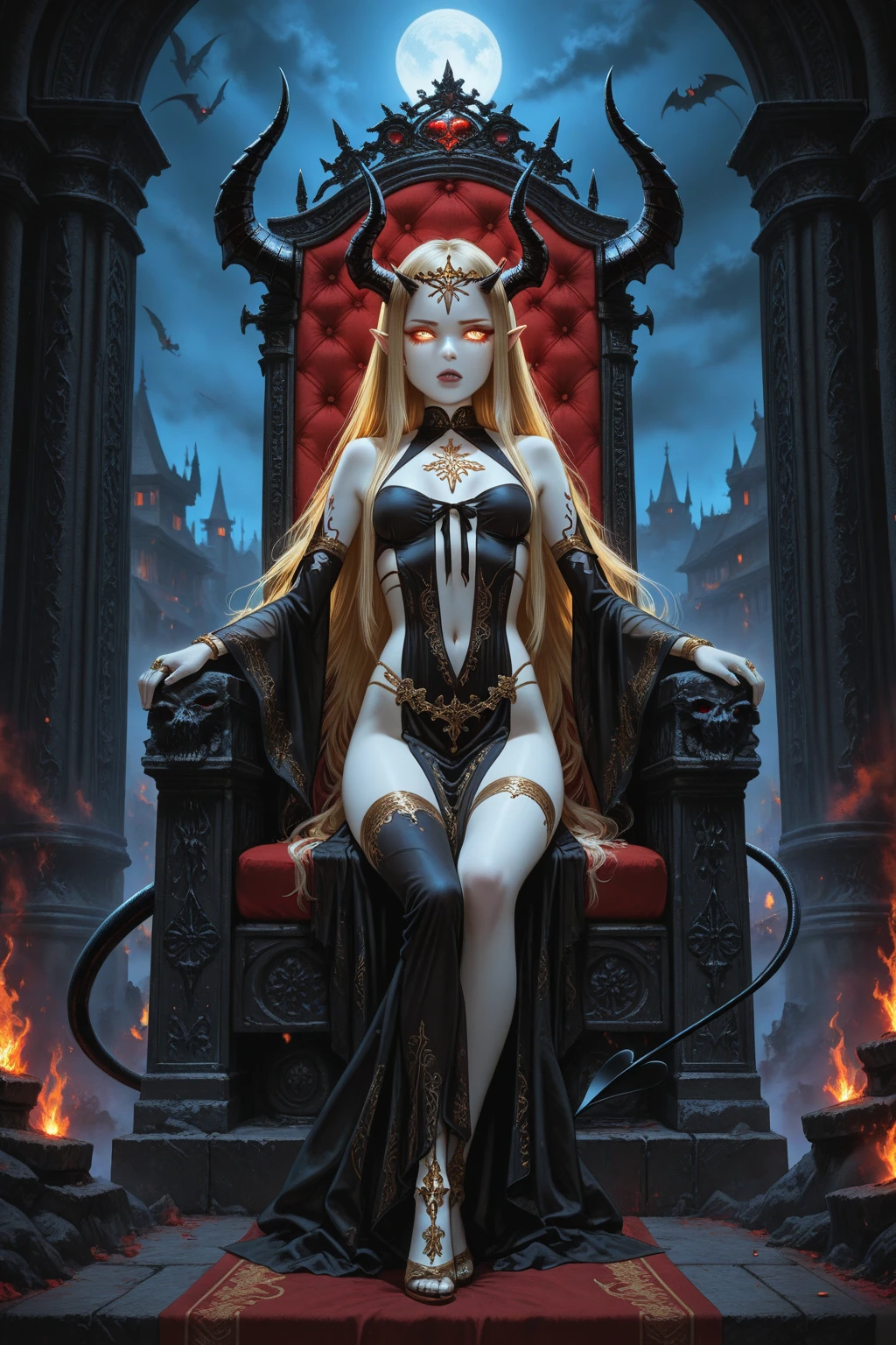 ((best quality)), ((masterpiece)), (detailed), monstrous, Beautiful, Best quality, perfect lighting, NSFW, monster smile with crooked fangs, Very skinny, disproportionately long arms, head of a vulture, scruffy dirty feathers, diseased, worms, A sinister aura, something, chained, deity, cultist clothing, cosmic horror,