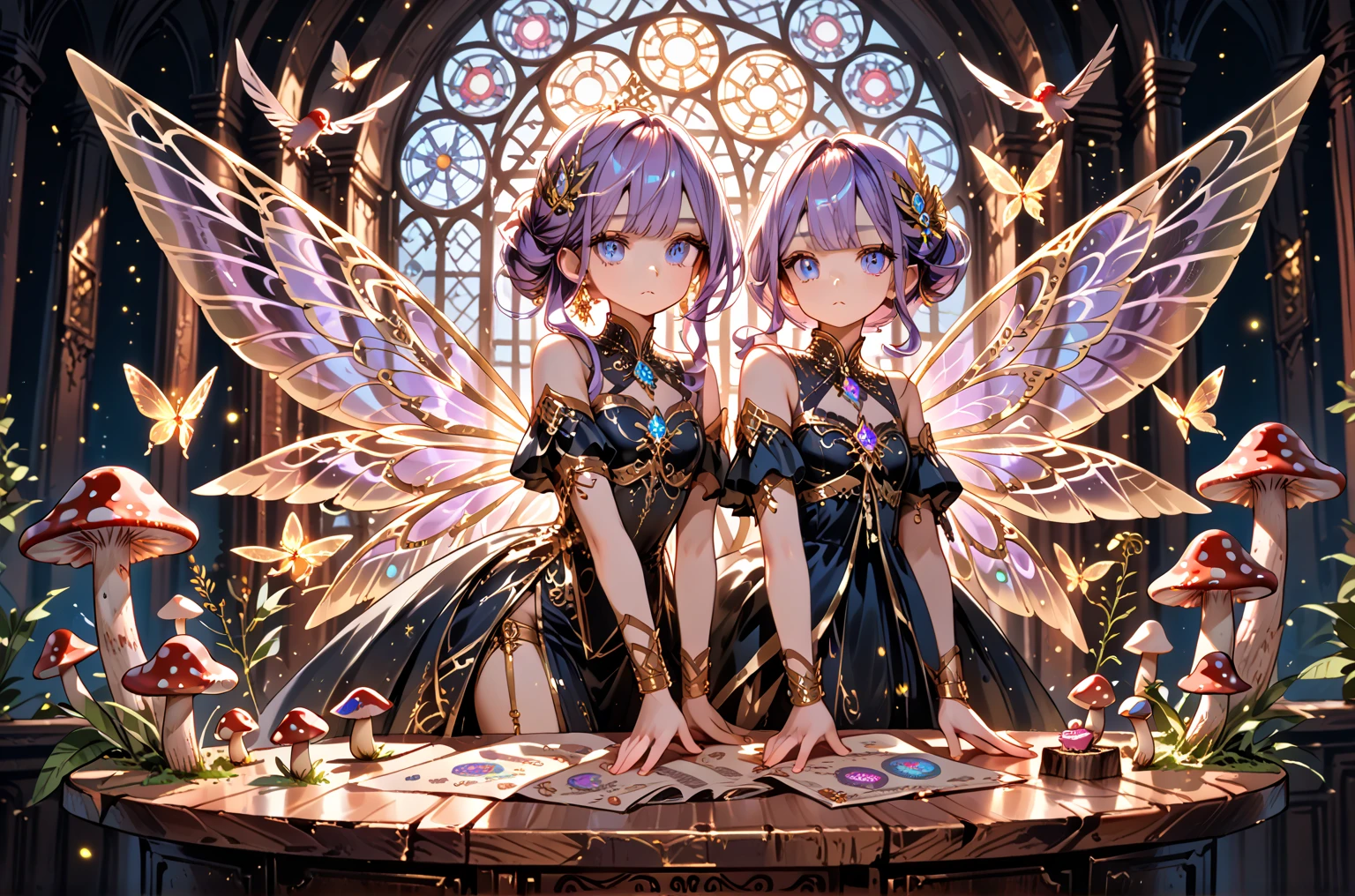 (​masterpiece,top-quality,top-quality,Beautifully Aesthetic:1.2),1girl in,ighly detailed,artificially created fairy,hyper quality,super delicate lines,lensflare,((mechanical fairy,symmetrical wings,electronic fairy)),mechanical flower landscape,Machine Eyes,((Colorful1.5)),Mechanical world,