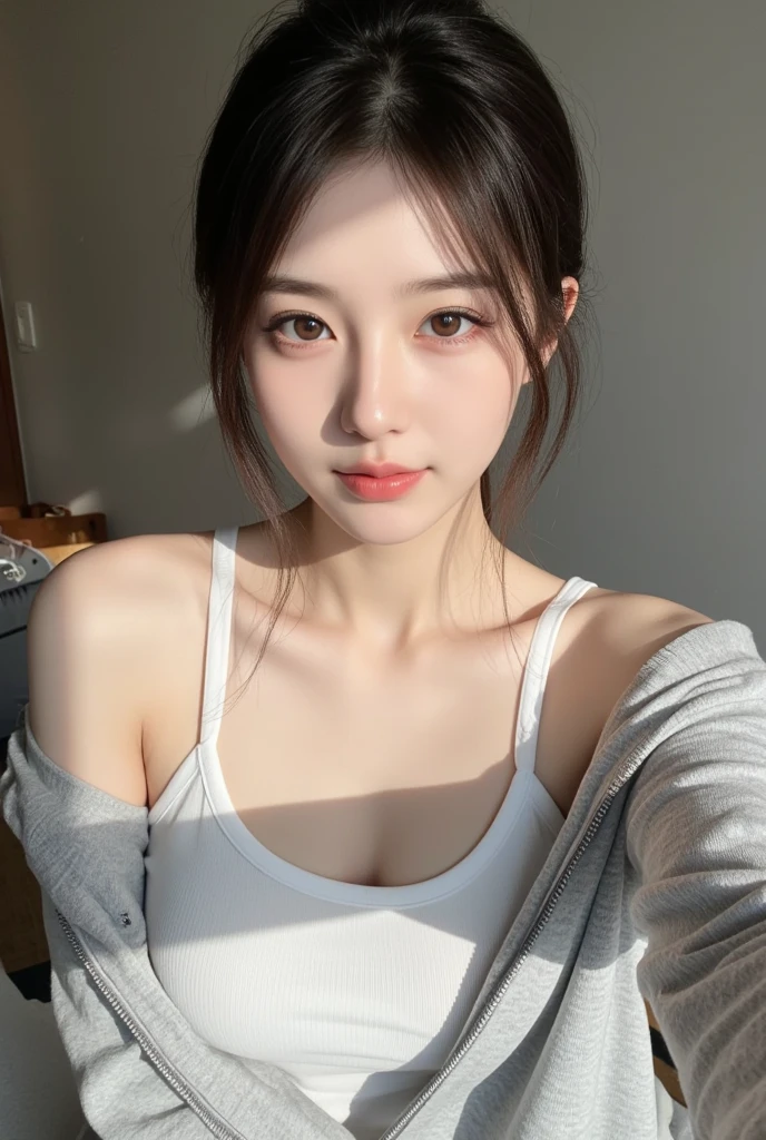 (8K、Raw photography、top-quality、​masterpiece:1.2)、high-definition RAW color photography、professional photograpy、(realisitic、photoRealstic:1.37)、ciinematic light、1girl in、A smile、Nurse、Upper body close-up、Overflowing breasts、爆乳、huge-breasted：2.0、hospitals、nurse's outfit、Breasts overflowing from clothes、Sexy Nurse、Heavy makeup