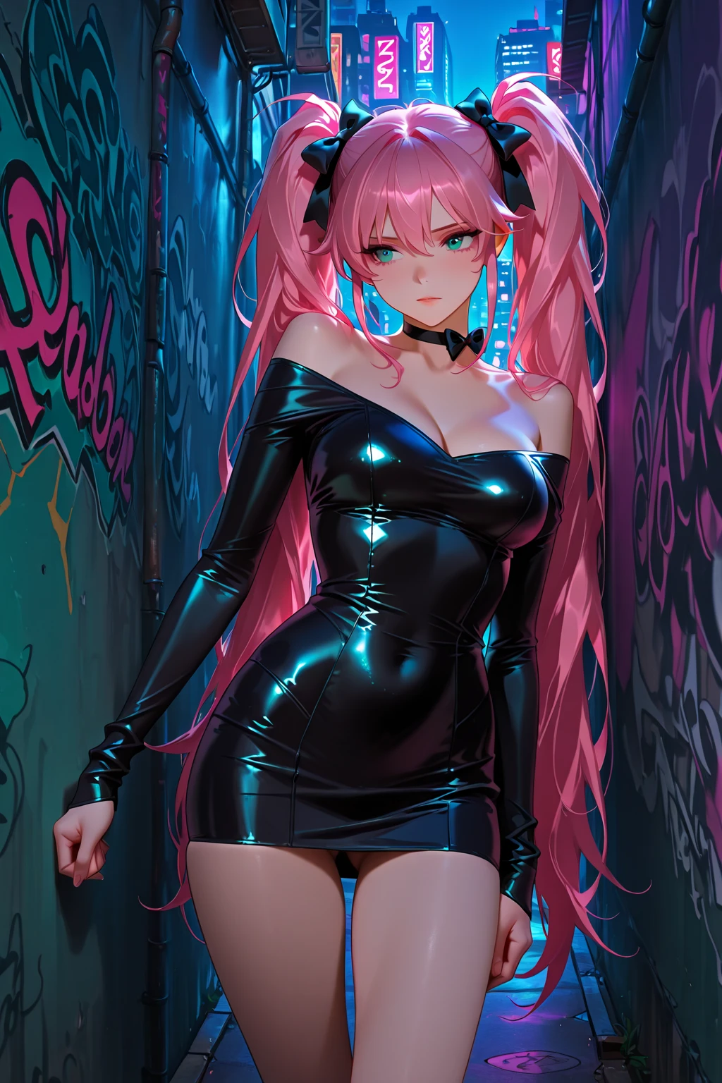 (ultra realistic,32k,RAW photo:1.1),(high detailed skin:1.1), 8k uhd, dslr, high quality, film grain, (makeup, mascara:1.2), lips,(thick\lips\),
(shiny glossy translucent clothing:1.1), <lora:perona:0.8> perona, pink drill hair, striped, crown, dress, skirt, ghost,(huge breast:0.9), <lora:add_detail:0.86>,
Leaning on an invisible fence,
(busty:1.1) , (chubby:0.1),(Sugar Plum holographic exposure:1.15), <lora:LowRA:0.4>, dark theme, starflower grove, blooming stars, luminescent petals, otherworldly fragrance , glowing lights background