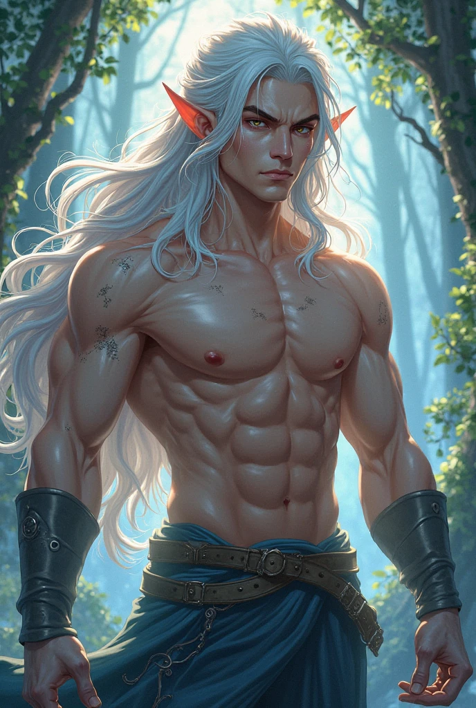 (hyper-realistic digital illustration), hires, best quality, goblin wearing micro thong, full mast, erect bulge, see-through thong , underwater world, wide angle, swimming, athletic body, male, iridescent skin, flat chest, silver eyes, green hair styled in spikes, determined expression, bioluminescent lighting, small waist, broad chest, big mane, slim scruffy, muscular , illustration, watercolor ink sketch, (best quality)), intricate detailed,