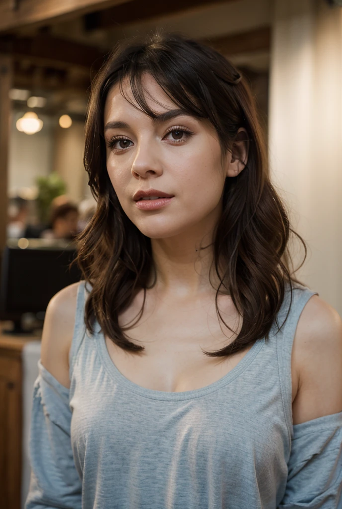 Génère une citation de 45seconde sur une femme qui dégage une sorte d'aura