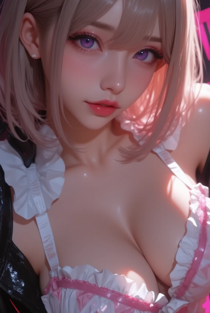 ((dark magician girl)) long blonde hair, blue eyes,blush stickers, nail polish, wizard hat, ((yu-gi-oh! style)), Bare shoulders.
(long distance ) Upper body standing
The magical wizarding race, duel monster
((big hexagram magic circle))
ultra realistic, 8k uhd, high quality, (nsfw:1.5), Lunafreya, cosplayed, look at viewer, (moonlight:1.2), high detailed face, highly detailed, soft lighting, chromatic aberration, light pink tits, perfect tits, perfecf body,  face
