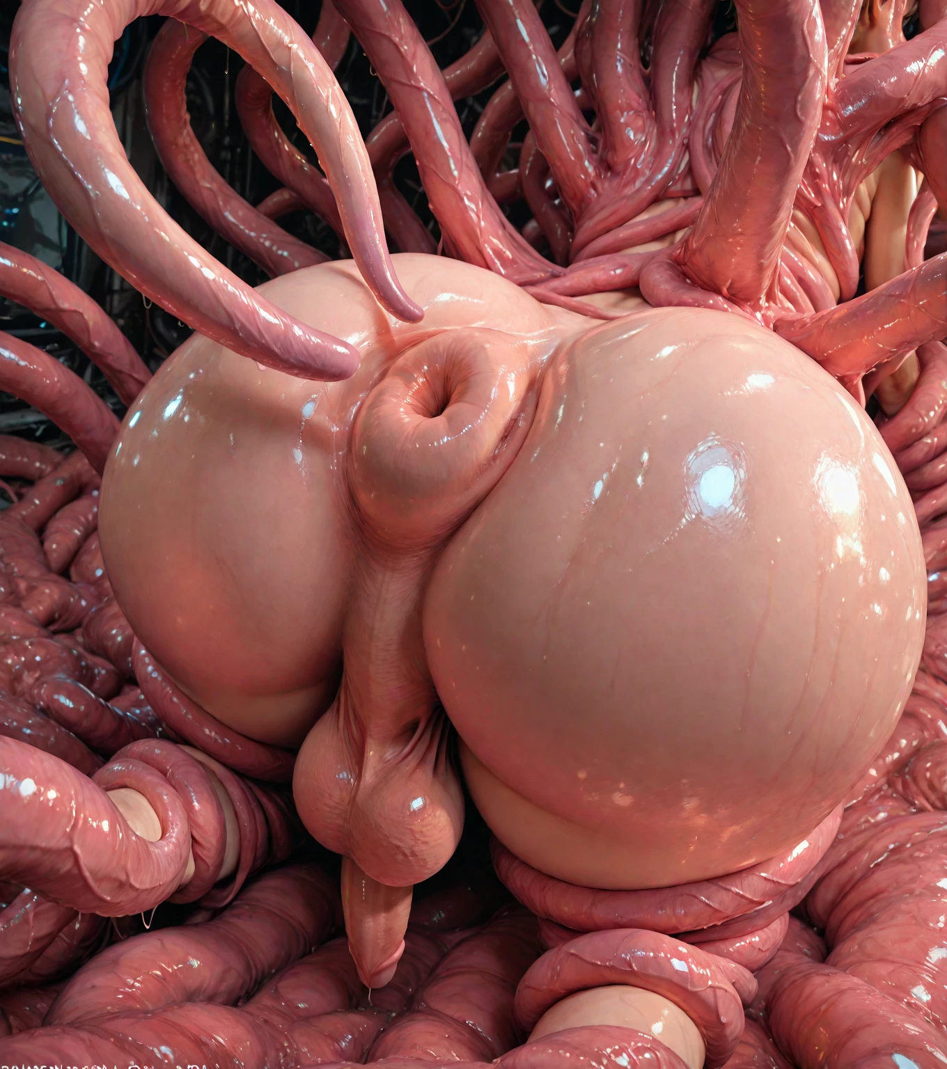 Mature adult woman, big ass 1:9, big 1:9, (((masterpiece))), score_9, score_8, score_7, thick thighs, deep anus, deep pussy, vaginal extension, anal extension, white background, ((high quality)), penetrating gaze, sexual scene, hot woman , white skin, pink pussy, big pink nipples, (((From the back and another woman from the front))), focus on the woman, (((Sex toy anal account in the anus))), sex toy, anal penetration