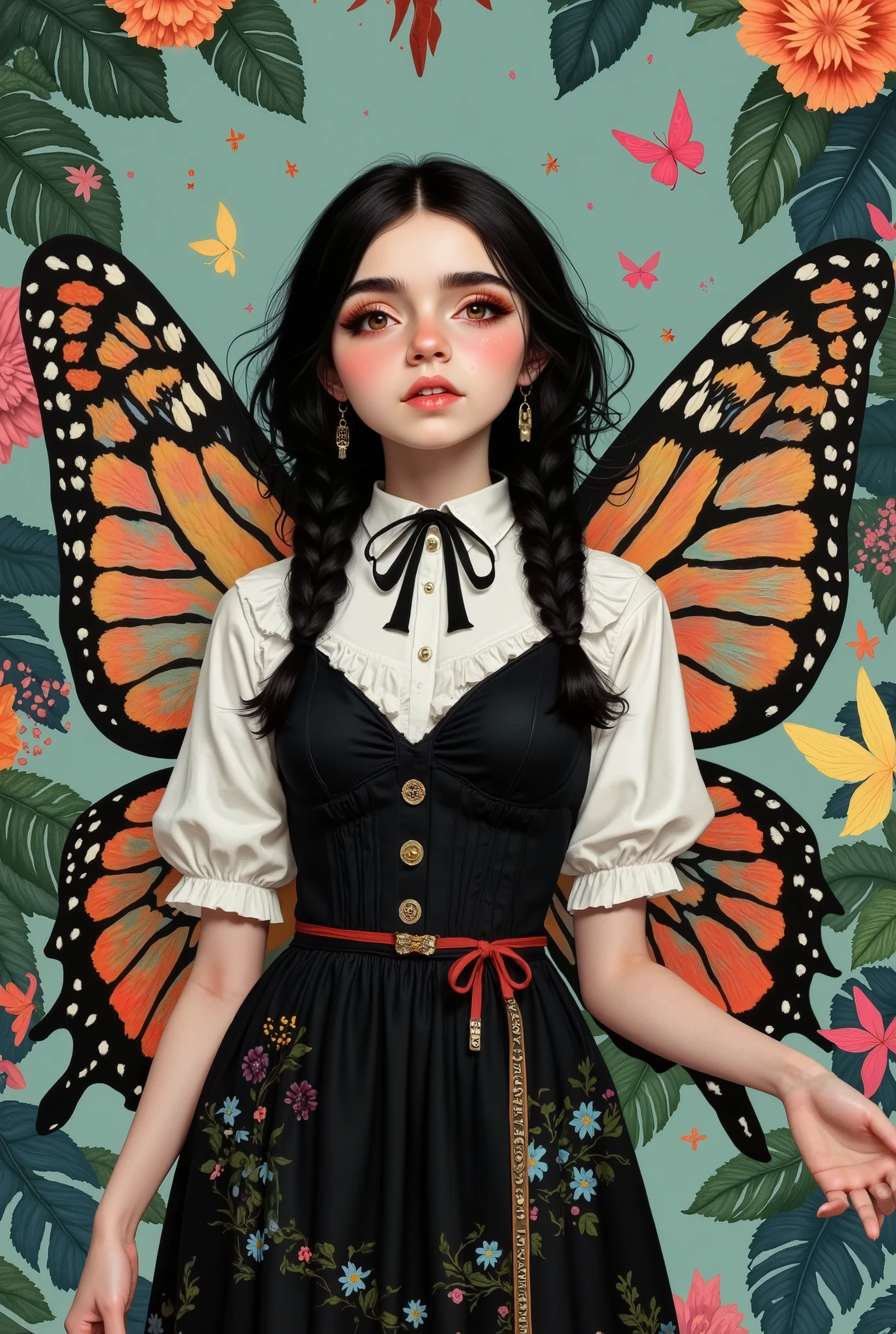 woman, Fairy Academy, fairy uniform butterfly wings