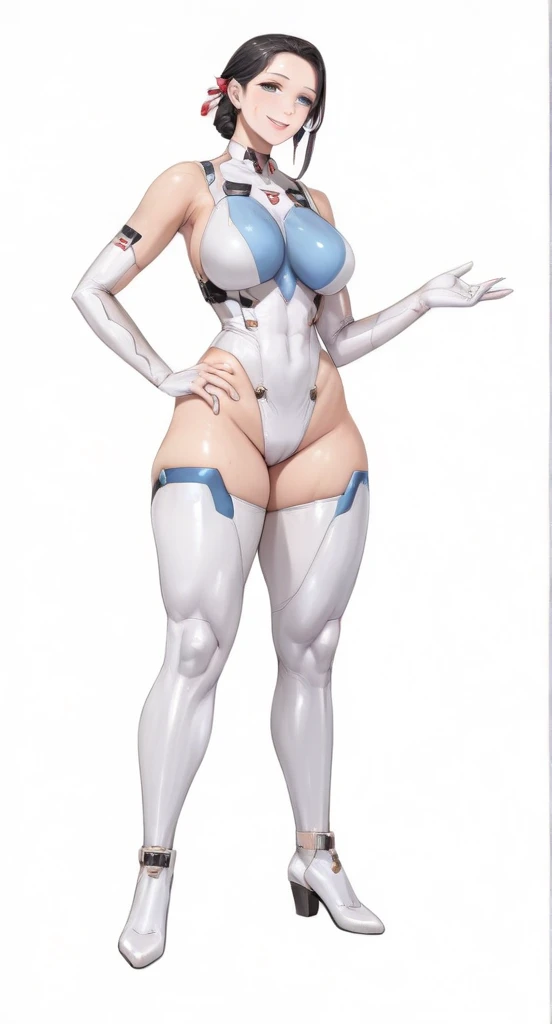 (Masterpiece, plain background:1.2) 1sologirl standing straightforward symmetrical wearing only whitish heels 👠 silver white hair 😍 👌 😀 ✨️ ♥️ ❤️pupils eyes symbol, long red fluffy bunny ears, luna konosuba, white stockings and sleeves