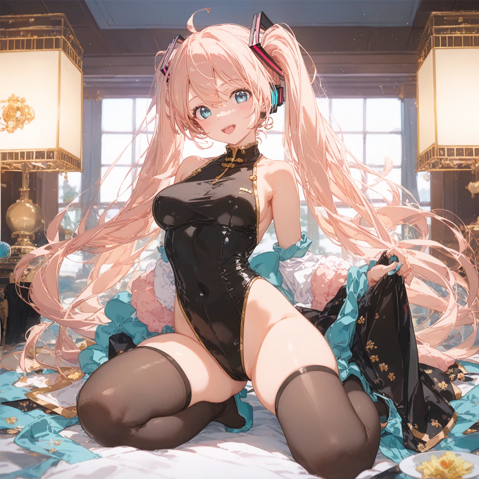 (masterpiece),(Highest quality),(Super detailed),(Best illustrations),(Best Shadow),(Absurd),(Detailed Background),(so beautiful), 16K, 4K, (so beautiful)Hatsune Miku, One person, alone, ((, , )), long hair, , BREAK (heart-shaped pupils:1.4), , spoken heart, , , sexual gesture, oral invitation:1.4, BREAK 巨乳, , , , , , , , , , , Perfect figure, , BDSM, Beautiful nipples, pussy, , Arched back, tongue out, , , orgasm, afterglow, erotic smile, , , Squat, , Sexy posture, , (Breast fetish), , , water eyes, tears, brainwashing, Hypnosis, , , saliva trail, , shiny skin, , , , ahegao, BREAK, , Dramatic lighting, , , , , Light, , Torrent of Light, mysteriousな光, , , , , , , , doom day, , night ruin, stained glass, pink dildo, mysterious, , female masturbation, ,