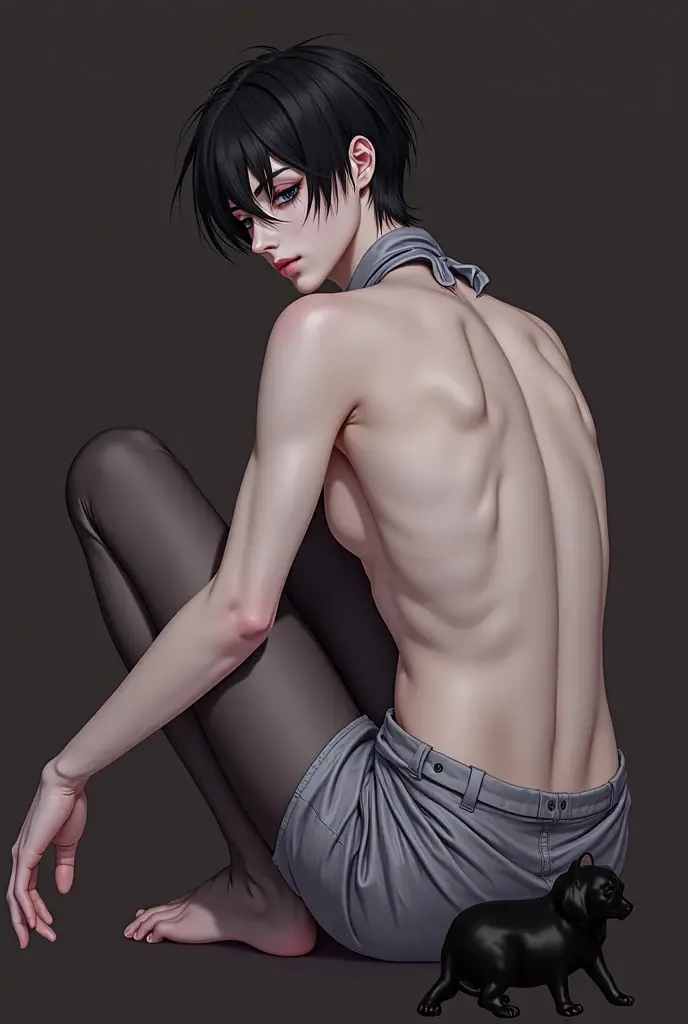 ((highres:1.2)),1girl,(nude:1.2),(topless:1.2),boots,(black socks:1.3),(((medium breasts:1.4))),((skinny:1.2)),((slender:1.2)),short hair,((blue hair:1.5)),glasses,(((teenager:1.2))),(((petite:1.2))),pussy