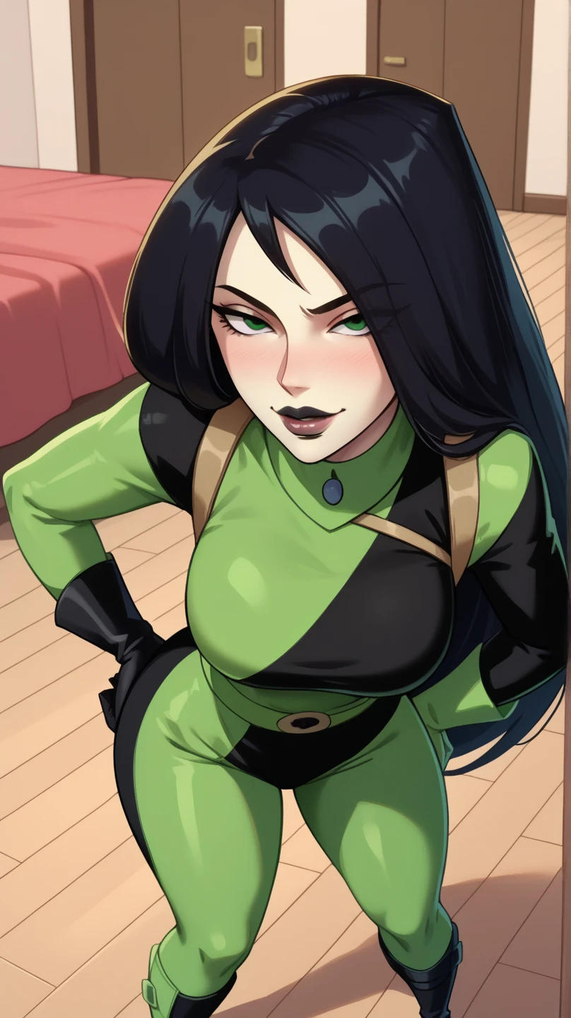 ((masterpiece:1.2, best quality, high_resolution, distinct_image)), <lora:shegoKimPossible_v10:0.6>,shego, black lips, black hair, curvy , milf,mature female, internal_cumshot,womb tattoo,sperm_cell, ((tentacle)), tentacle arrest arm, tentacle arrest leg, tentacle arrest arm