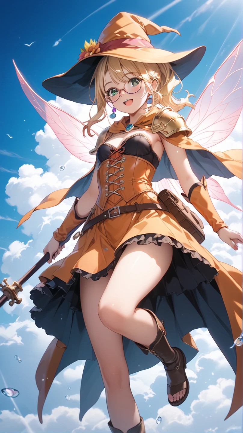 (Masterpiece, top quality: 1.2), super detail, cinematic lighting, HDR, witch in plain bikini swimsuit, full body, swimsuit, weightless, cute, beautiful face, beautiful eyes, wizard, short redhead, ahoge, slim body, small, aircraft carrier, hangar, pouring sun, flying light, contrails, dynamic angles, dynamic poses, 200mm lens,