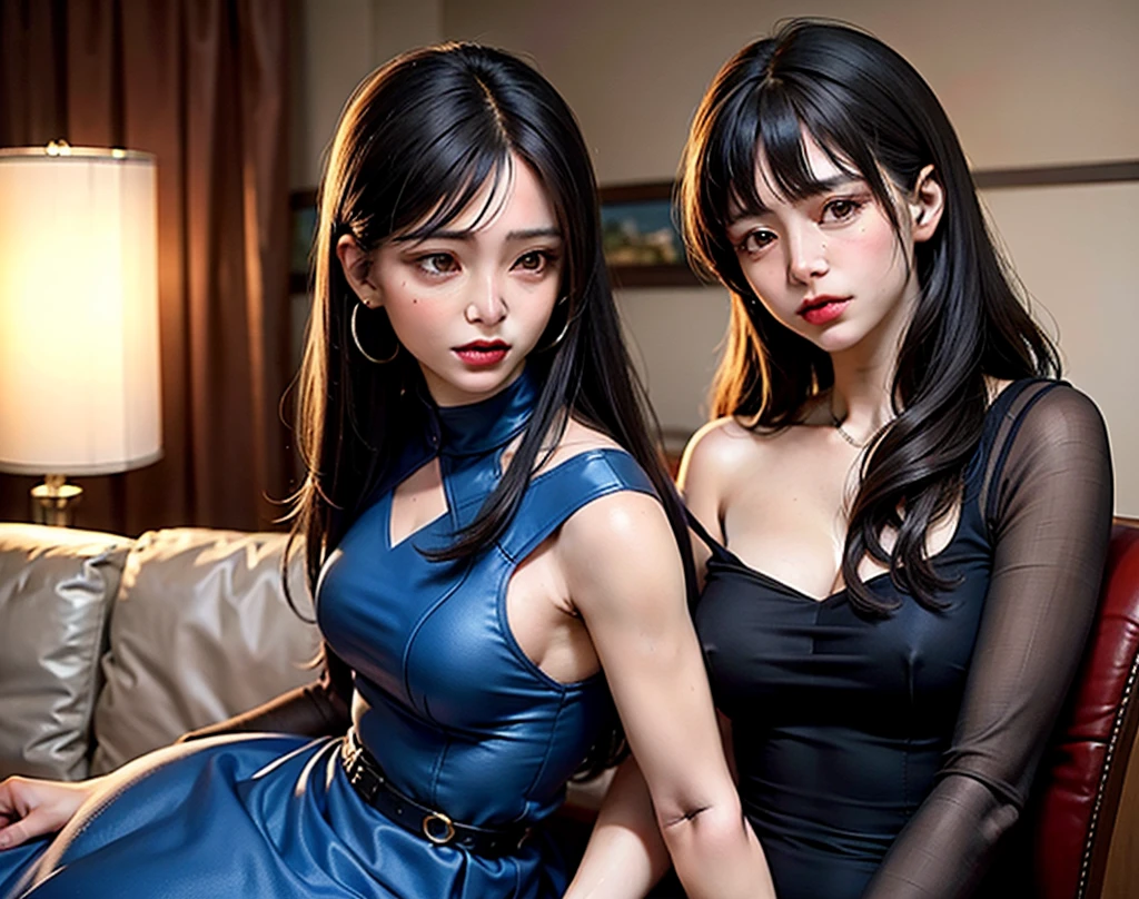 ((Best quality, 8k, Masterpiece :1.3)), Full body, Sharp focus :1.2, Beautiful woman with perfect figure :1.4, Slim stomach :1.2, ((cyan hair, Big breasts :1.2)), body dress : 1.1 , (Night city view, Bedroom :1.1), Highly detailed facial and skin textures, Detailed eyes, Double eyelids, big breasts, OL Uniform, Office Wear, White T-shirt, exposed cleavage, (Black Pantyhose) , (No Panties), Interior Scenes, Office, oppai, teasing, horny, lying down, restrained, hands up, (Currently using a computer), ((filter : bokeh 1.1))