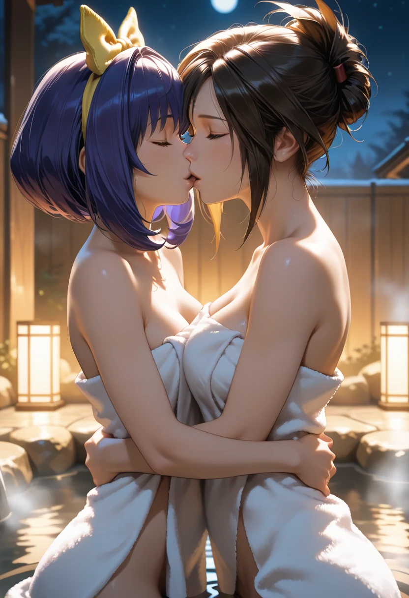 nsfw,uncensored,(masterpiece), (best quality), (detailed face),(ultra hi res:1.2),(illustration:1.3),(game cg:1.2),(official concept art:1.2), 1girl , solo,idolmaster, (nao yokoyama), (17yo,beautiful girl,cute girl),(beautiful deep purple eyes:1.9),(Upswept eyes:1.7),(beautiful light brown hair), (((midium hair))),((waviy hair)),((parted bangs)),((side ponytail:1.5))(ahoge:1.5),(((yellow Scrunchie))),((wet hair),(pale orange skin),(wet skin),((Japanese yukata)),(open clothes), (small breasts),(large hip), ((nudity:1.5,topless:1.3,bottomless:1.3,expose breasts,breasts out,full body)),((pubes brown hair:1.7)),(embarrassed),(evil smile), ((one eye closed)),(open mouths),((tongue out)),(stream),(blash),(siting), (((outdoor))),((open-hot springs)),(((multiple boys:1.9, peeing on a girl,multiple penises:1.9, gangbang))),((ecstasy torogao, saliva trail, nose blush,one eye closed,out tongue)),cleavage of the breast,happy,((happy smile:1.9),((cum on body:1.9)),((cum on face:1.9)),((cum on hair:1.9)), ((one eye closed)),(look at viewer),(sex,cowgirl style:1.5)),(peace sign:1.5),(look at viewer),
,(bokeh:1.2),