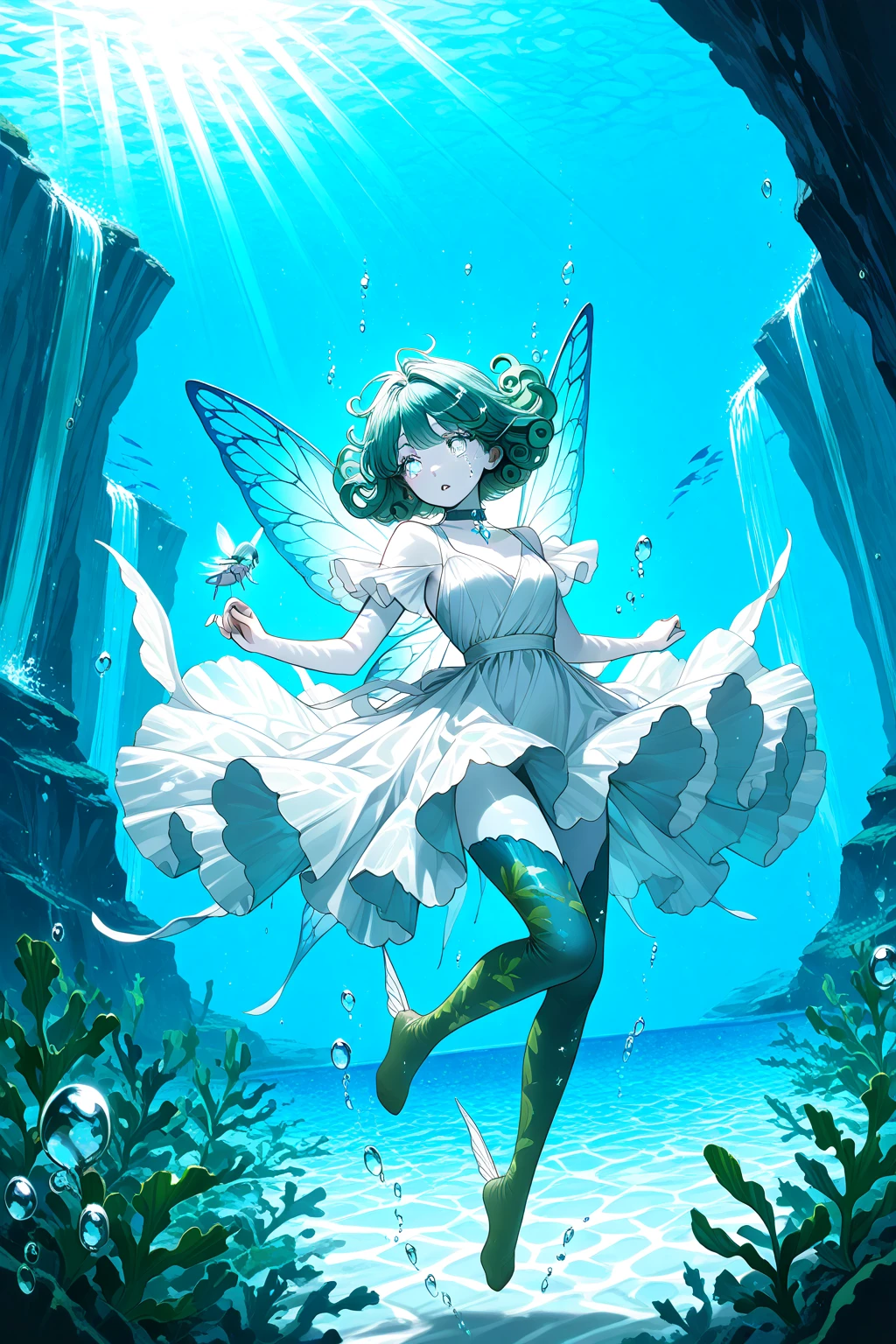 (Overwhelming)、(ingenuity)、(Fantastic),
(Overwhelming)、(ingenuity)、(fantastic), (Powerful:1.6)、ultra-detailliert、masterpiece、An ultra-high picture quality、The background is complex and three-dimensional Detailed drawing、Depth captivates viewers with a variety of colors。How to draw cute and pop influenced by anime and manga。 She combines traditional art supplies such as watercolors and colored pencils with digital tools.、We are developing our own way of expression。 She uses bright and vibrant colors and fine patterns and decorations.、It gives the screen some charm and movement。There is a vivid throat、waterface:On the surface of the water mixed with colors such as blue, green and purple、Ripples and glossy are drawn、The surface of the water reflects the sky, clouds, stars, etc. Reflection:What is reflected on the surface of the water is reflected like a mirror、Reflected things are slightly distorted or blurry、You can't clearly see the line between what is reflected and what is real Colorful:Colorful and vivid colors、Color gradients and contrasts are emphasized、Colors blend or emerge on the surface of the water Fantastic:Expresses a fantasy world that is different from reality、Mysterious shapes and patterns appear on the surface of the water、Fairies, animals, and other creatures pop out of the water