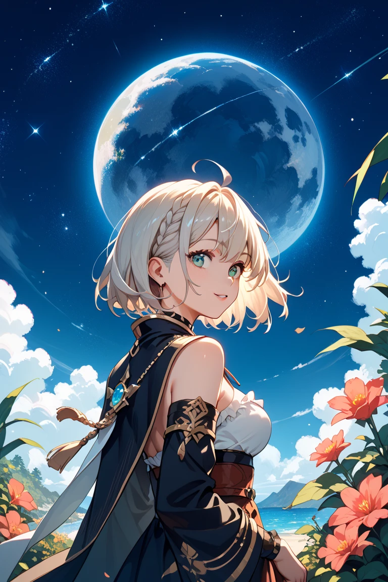 S-curve,s line,(cowboy shot,masutepiece, of the highest quality, Best Quality, Official art, Beautiful and aesthetic:1.2), ighly detailed, Colorful,highest details,Illustrations,Everyday scenery, 1girl in, Solo, (large boob,Final Fantasy 12,Ashelia, shorth hair,short-hair ,Ashelia Costume,Red mini skirt, thighs thighs thighs thighs, Knee socks that cover up to the shin,jewely, Blue belt,Number on one of the belts), move chart,Medieval fantasy