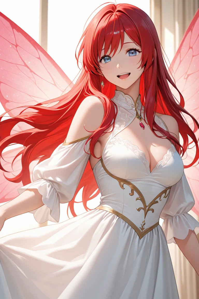 Beautiful slim perfect body、Very long pink hair、Cool look、systemic manifestationedium chest、See-through nipples、Light blue see-through dress、Beautiful thighs exposed、Pitch Black Hell、Dark fantasy