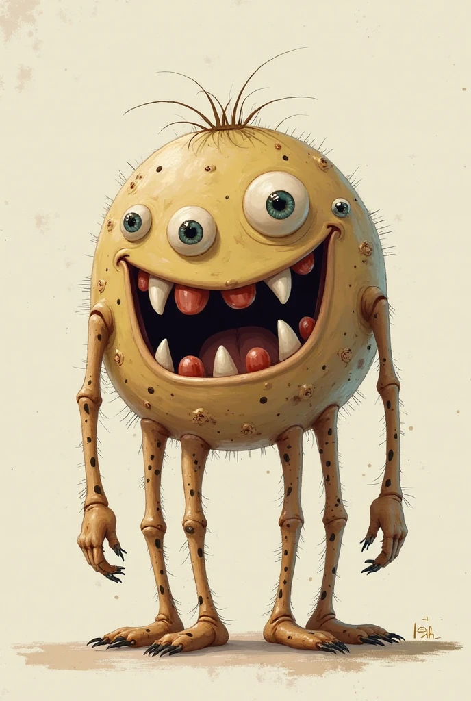 concept art of a vector illustration png with a close up of a dancing maggot's face and body