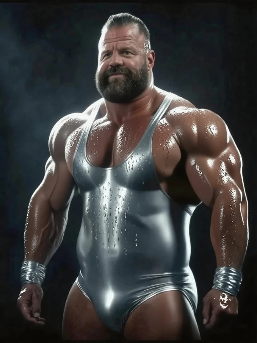 mature, old, grandpa, virile, tough, fat, plump, stocky, bulging, scruffy, natural fuzzy white body hair, massive feet, pale skin, blue eyes, standing, full body, micro thong, jewelry, dark fantasy sorcerer, particle effect, vivid colors, RAW photo, subject, 8k uhd, dslr, soft lighting, high quality, film grain, Fujifilm XT3, intricate details