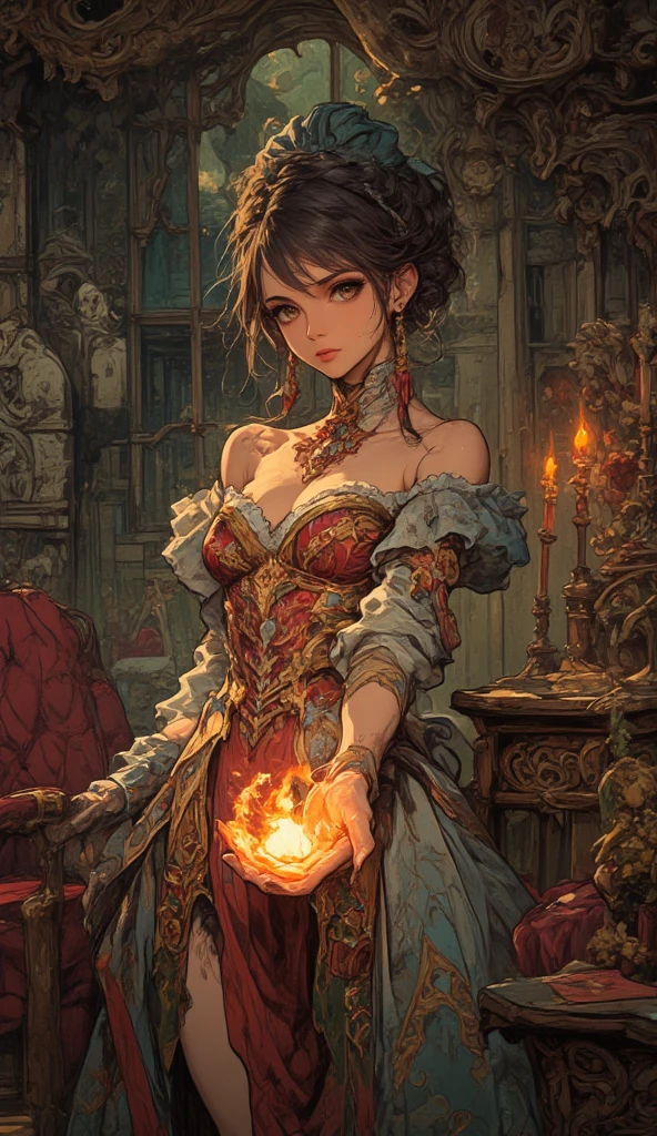 ((highest quality、table top、8K、best image quality、extremely complex and detailed depiction))、(group photo of italian prostitutes:1.5)、(5 of the most gorgeous and extravagant prostitutes:1.3)、(5 most gorgeous and beautiful prostitutes:1.3)、(Five of the most gorgeous and dignified prostitutes take a group photo:1.5)、Luxury red-light district of medieval Italy、(The most luxurious and intricate prostitute costumes:1.3)、(Huge and luxurious costumes of the most luxurious and dignified courtesans:1.3)、((The most gorgeous italian prostitute outfits、The most extravagant and lewd red-light district、An unimaginably huge entertainment district、A very luxurious and obscene red-light district in medieval Italy、A huge red light district at midnight in medieval Italy、very intricate decoration)、(Please look at me、bewitching smile、long eyelashes、perfect makeup、lipstick、slight smile)、(perfect anatomy:1.2)、(blurred background:1.1)、(portrait photography:1.2)、great movie lighting、(romantic mood night:1.1)、(Perfectly recreates the atmosphere of a medieval Italian red-light district:1.3)、(obscene entertainment district:1.1)、(Obscene mood 1.1)