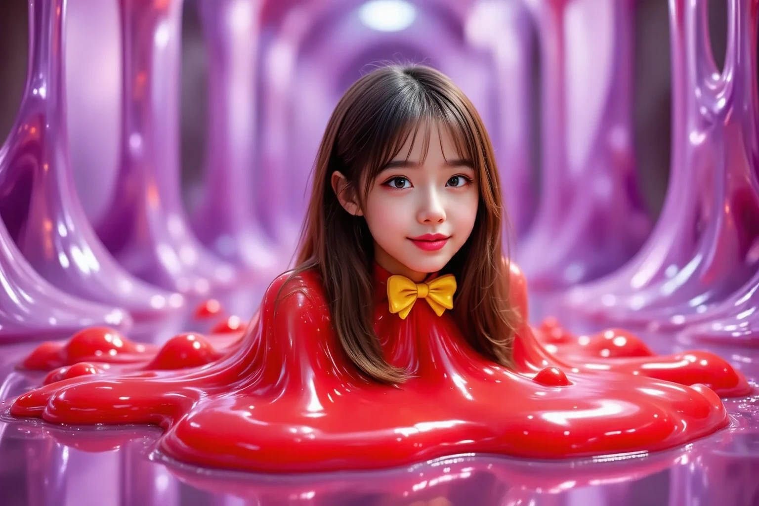 ((best quality)), ((highly detailed)), absurdres, (detailed eyes),1girl,20 years old,solo,long hair,pink hair,(((white shirt,black standart tie,black skirt))),dynamic pose, cowboy shot, (((scylla))), (((octopus girl))), standing, (tentacles:1.33), (suction cups:1.33), (fused:1.33), ((tentacle legs)), squidlegs, ((underwater,sea, aurora,night)),leaning forward, serious,cute,reaching out