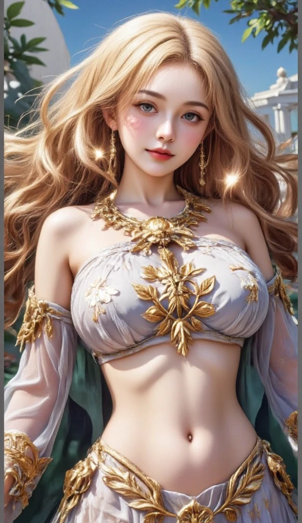 tmasterpiece，Highest image quality，Beautiful bust of noble western dance，Sophisticated black and blonde hairstyle，A dazzling array of exquisite jewelry A vast array of exquisite jewelry，bikini dance clothes，Ultra-detailed details，advanced。At the Pixiv Art Station，Break your own power，，Obscenity exposed，R-18G
