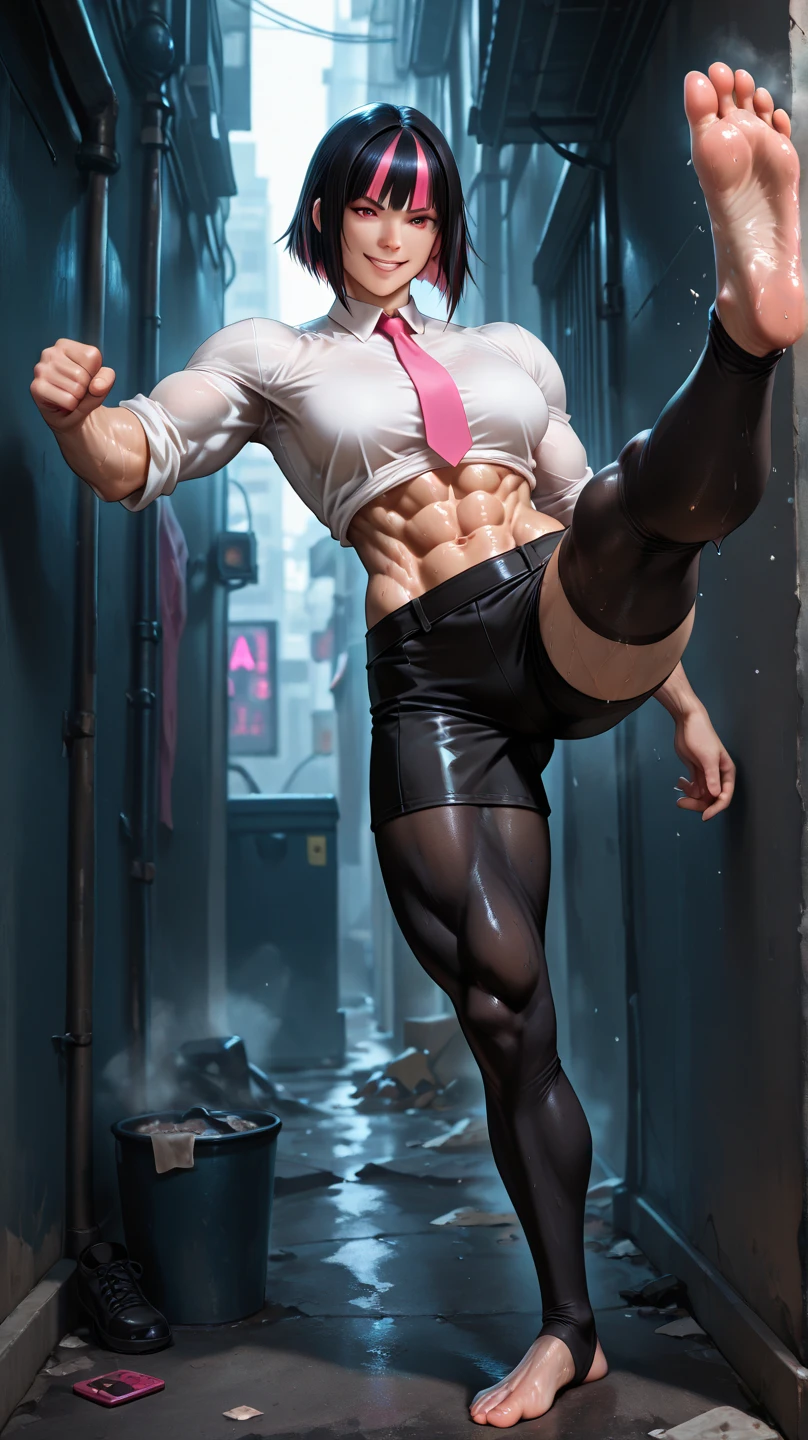((8K:1.2),masterpiece, Highest quality, Ultra-high resolution:1.25), beautiful boy anime face, Sweating, no muscular body, 16 old a boy, high school student boy, face and body emphasis, (gay anime hentai), tall boy, no underwear, bedroom alone, sexy pose, Blushing, smile face, (shirtless body), short hair, black eyes, (sexy leather shorts:1.2), high leg string, want sex, prostitute boy, full body, crotch emphasis, crotch touching,