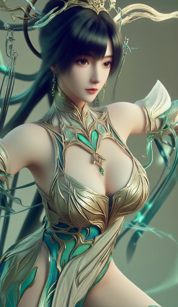 black background wall, blurred background, highest quality, closeup of a woman, perfect face, perfect figure, seductive, charming, ultra hd, textured skin, super detail, 8k, super fine, real, super large breasts, big breasts, breast exposure, torn clothes, perfect face, delicate eyes, alluring, charming, nudity, 3d rendered character art 8k, fantasy characters, 3DCG, close-up of a woman, close-up of boobs, perfect face, perfect figure, alluring, charming, thighs, long legs, beautiful legs, textured skin, Super detailed characters, 8k, fantasy characters, 3DCG, masterpiece, best work of the CG competition, peerless beauty, 3DCG, movie bloom, movie soft light, skin texture, skin white as jade, flawless, delicate nose, peerless beauty, sister, royal sister, 3D movie character 8K, movie bloom, movie soft light, skin texture, flawless, sneaky work