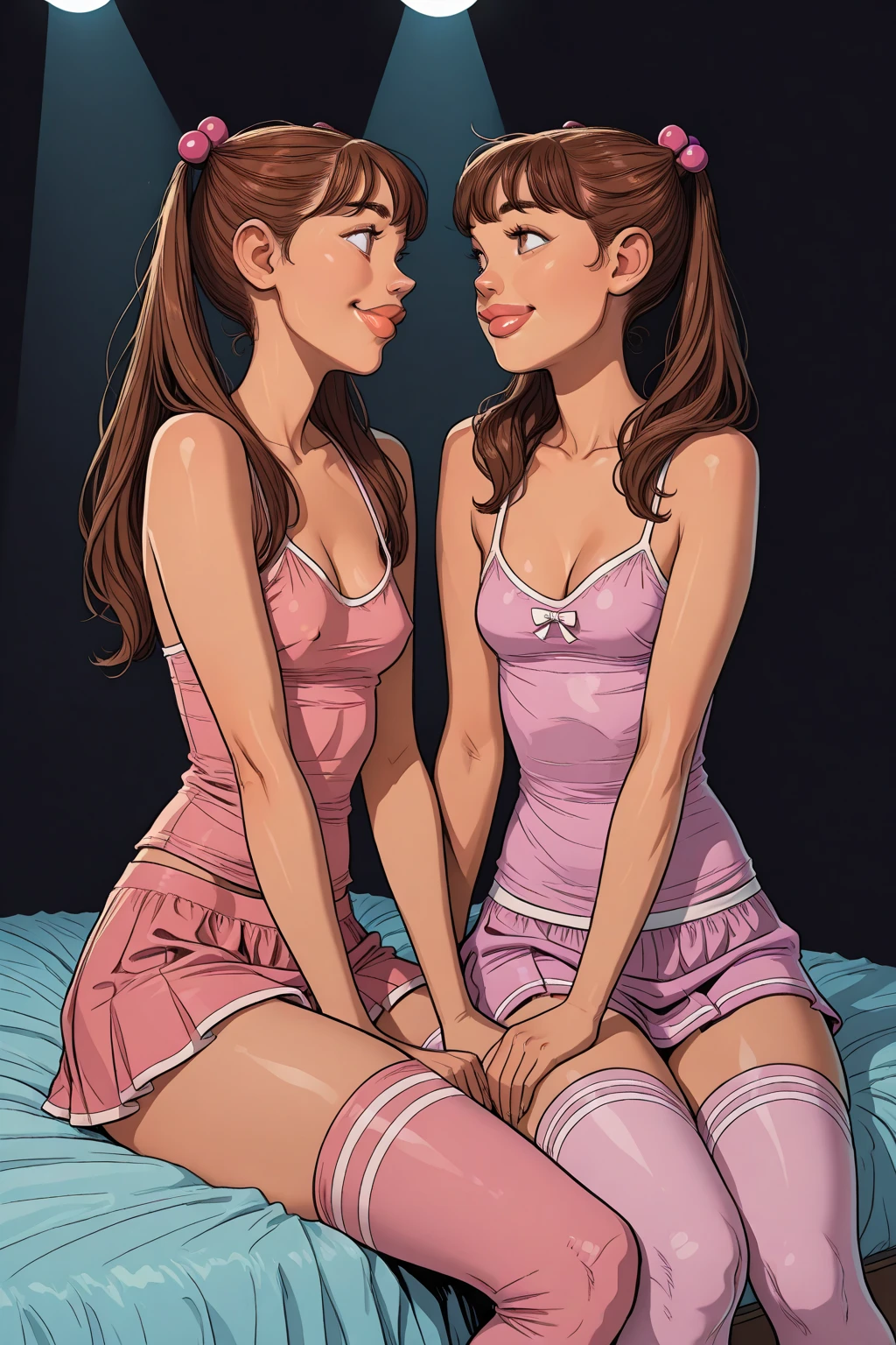 sfw, best quality, ultra high resolution, ultra detailed face and eyes, detailed body (photorealistic: 1.4), a redhead, red-haired eyes, white shirt, lingerie, realistic, good lighting, image quality, sensual, sfw, sensual, elegant, casual, night environment, lampshade, wet panties, transparent panties, sensual, bed, sexy, very wet panties, transparent panties, honeyed panties, small panties, legs, realistic photo, wet between legs,  Floss, wet lingerie, small lingerie, honeyed thighs, panties too small, eyes alive, well wet, white goo dripping down the crotch, looking at camera, no clacinha, side pose