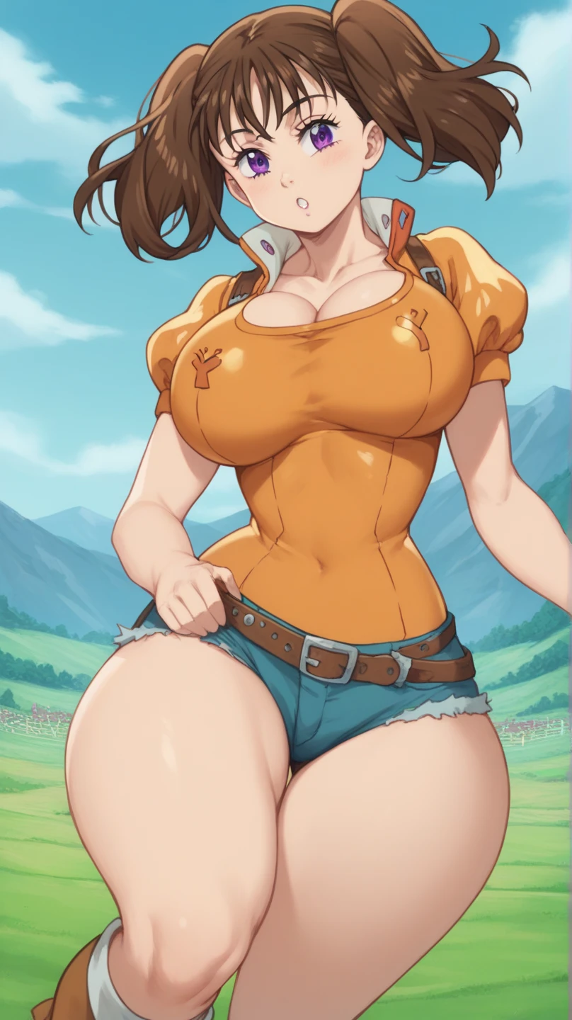 anime character with a cat hat and unbuttoned jeans posing for a picture, top view, commission for high res, thicc, catgirl, casually dressed, casual pose, glutes peering from tight jeans, (sfw) safe for work, full body portrait of a short!, fully - clothed!!!, anime catgirl, pov furry art, highly detailed body, sfw version, extremely detailed artgerm, open navel from shirt lift, displayed underboobs, captivating dickgirl, towering veiny erection, futanari, edging in between breast squeeze, generating a 29_inches enormous horse output 1dickgirl, enhanced glands, excessive bodily fluids, precum, squatting exhibition