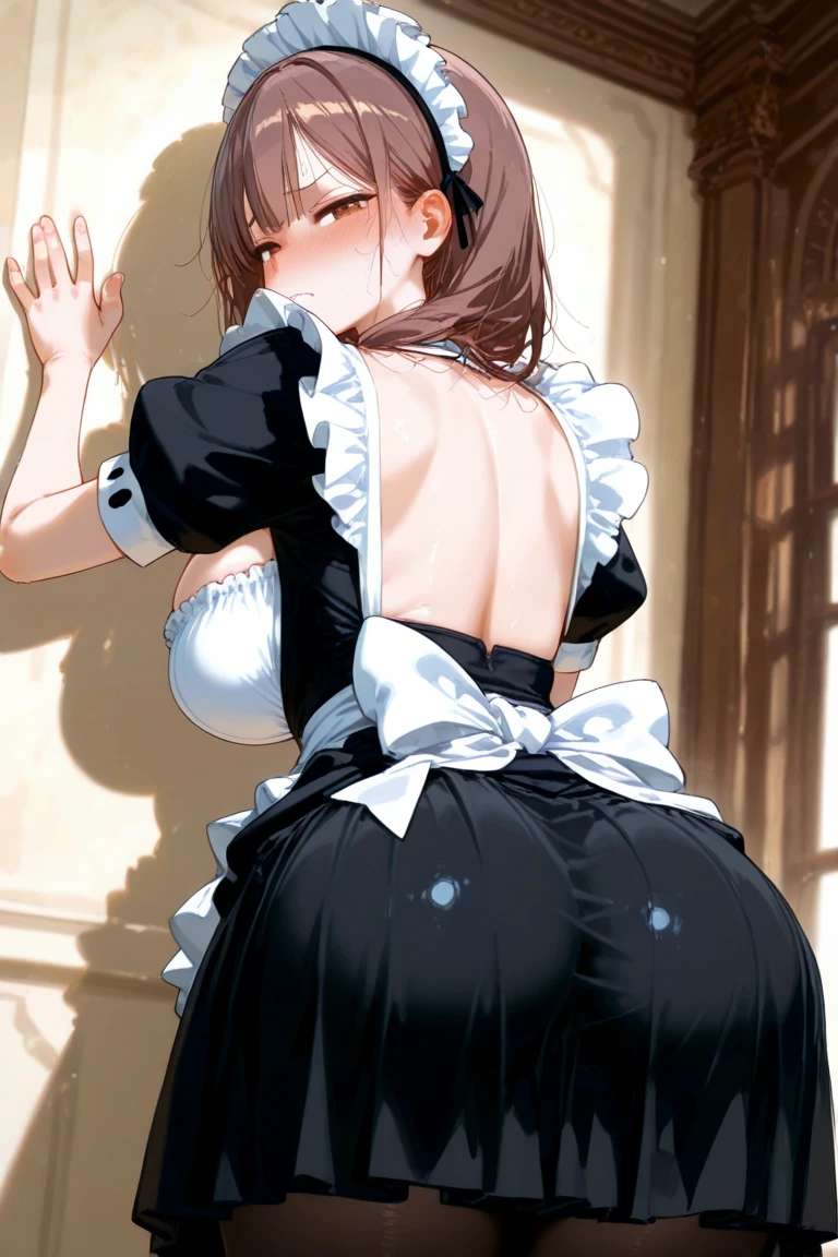 (huge ass) Beautiful adult woman wearing red and black frilly saloon girl costume, skinny, slim and thick, small waist, 8K, Karabet, brothel, UHD, (Booty that emphasizes curvaceous beauty)