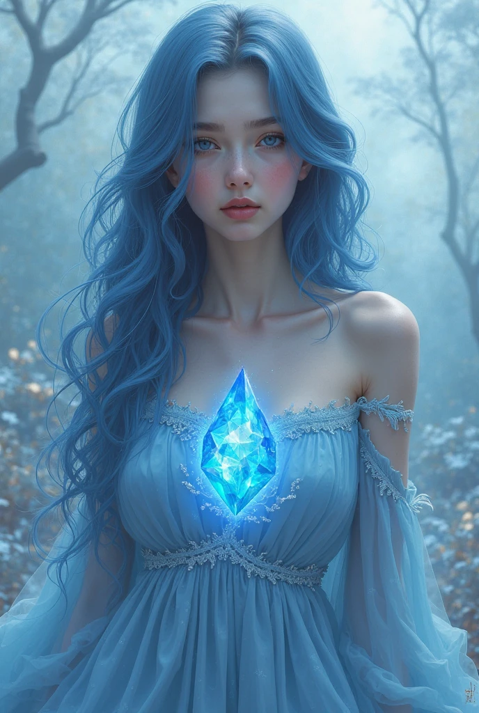blue hair, female, witch, ice --auto --s2