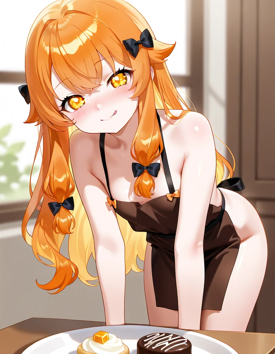 (masterpiece, best quality), 1girl, torn clothes, (torn) playboy bunny, photo session, fishnet legwear, orange hair, arms behind back, <lora:add_detail:1>