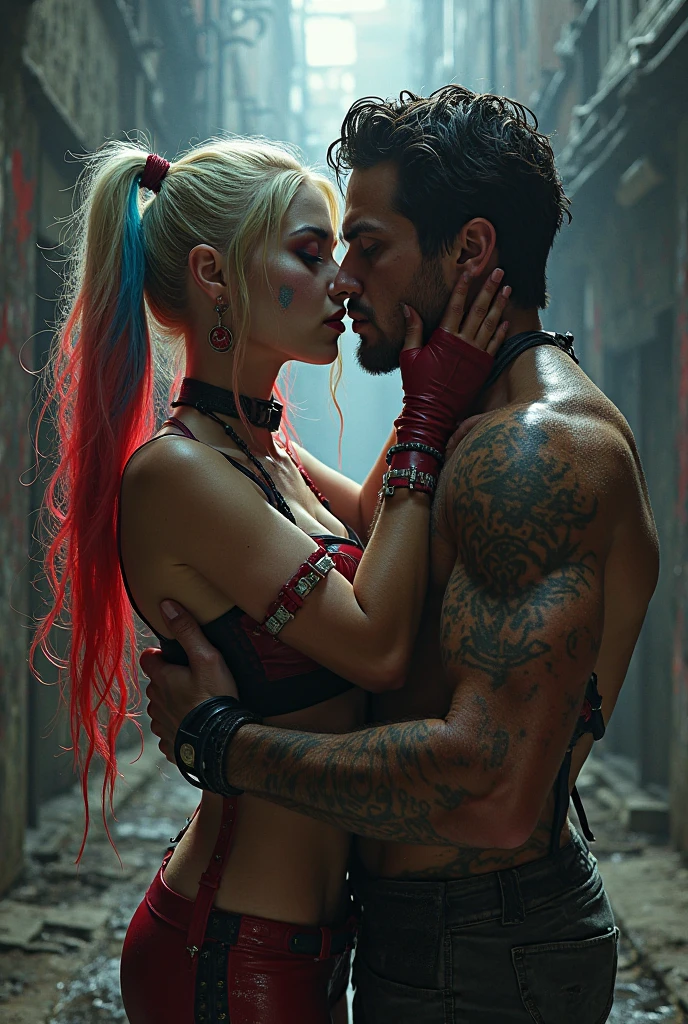 Harley Quinn fucked by 3 guys