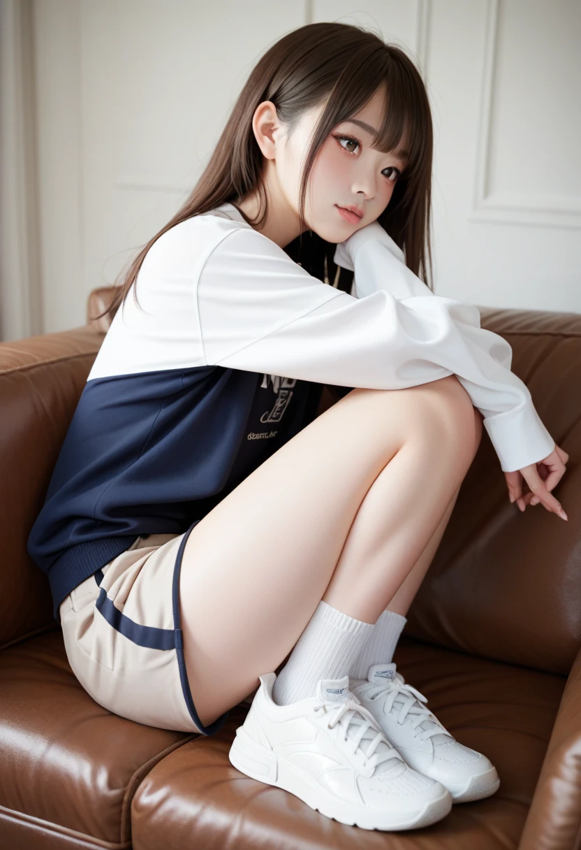 1 girl 1 girl　kawaii　innocent　shortpants　short-cut